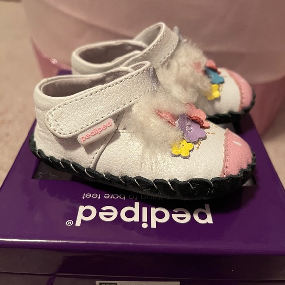 Pediped Originals Girl Unicorn Shoes 0-6m - Picture 2 of 6